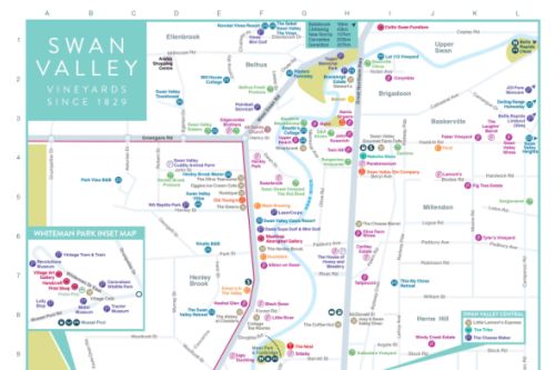 swan valley wineries map 