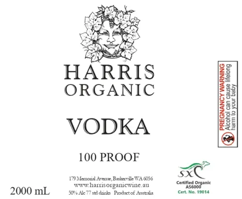 Organic 100 Proof Alcohol 2L